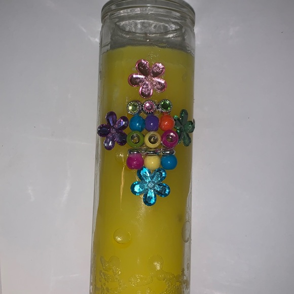 Handmade glass candle - Picture 3 of 6